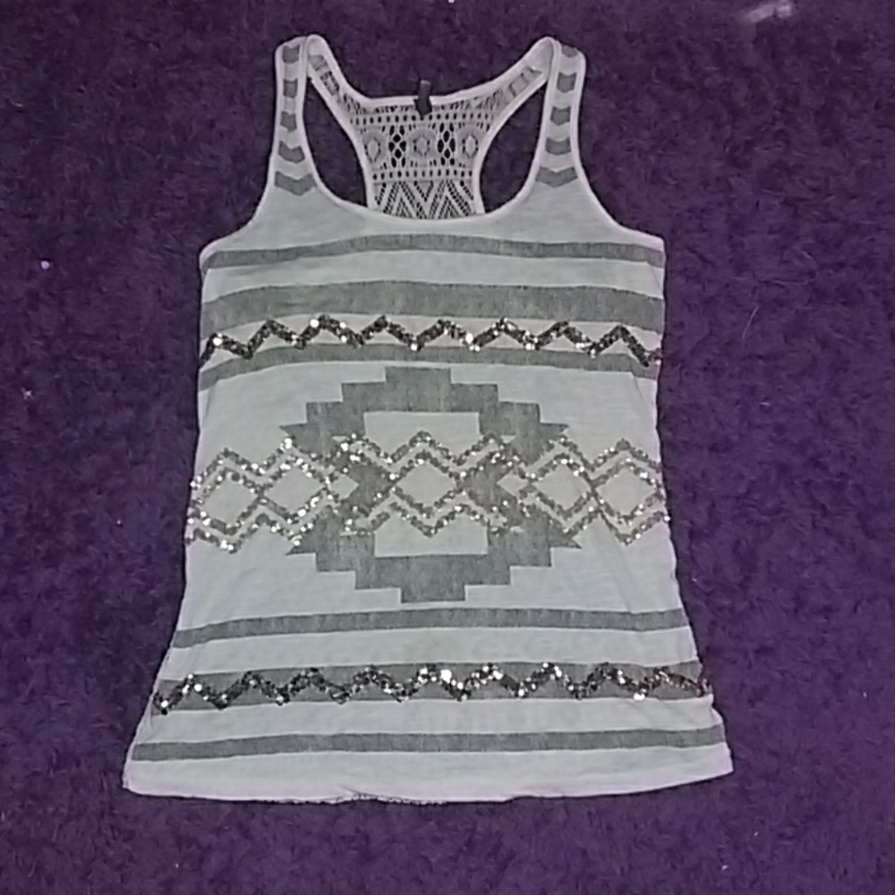White, gray, and gold ~ Tank
